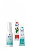 Mini zestaw: Dezodorant do stóp 30 ml;  Krem do stóp 10 ml,  Żel do nóg z kasztanowcem 10 ml